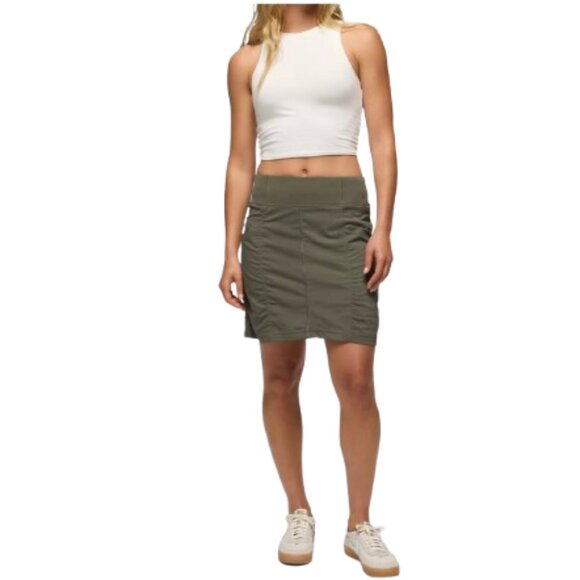 Prana Koen Skort Bestselling Pull on Skort Olive Green Hiking - Picture 1 of 11